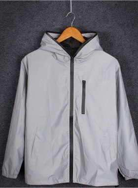Hot Men's Full Reflective Jacket Light Hoodies Women Jackets