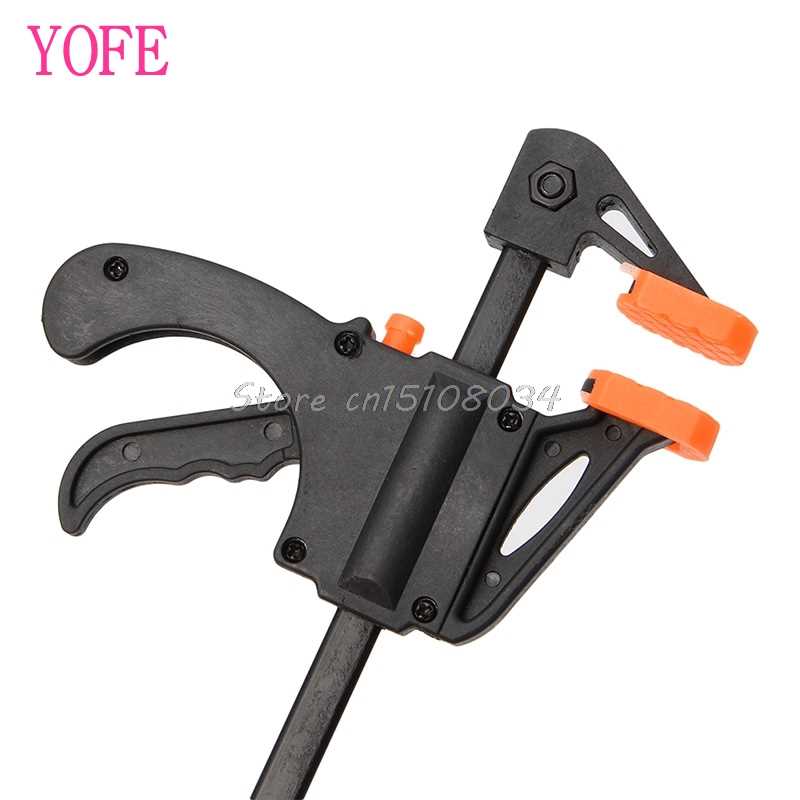 4 Inch Wood-Working Bar Clamp Quick Ratchet Release Speed Sq - 图2