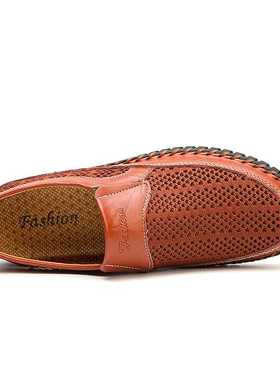 New Summer Genuine Leather Men Sneakers Fashion Men Casual S