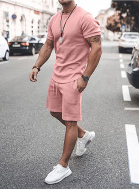 2021New Men's Sportswear Suits Set Casual Shorts Set