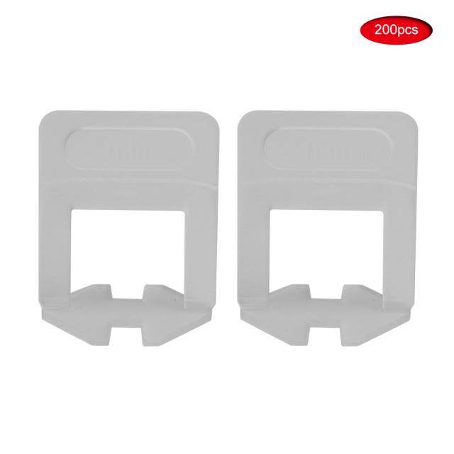200pcs 1mm Tile Leveler Spcer Bse Clips Leveling System Ti - 图0