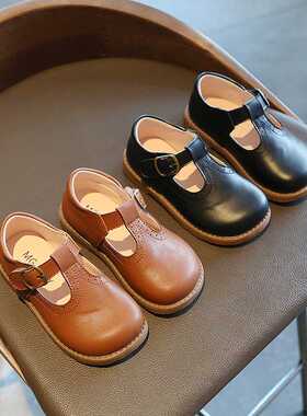 2022 Girls Shoes Basic Mary Janes Kids Shoes Flats Baby Todd