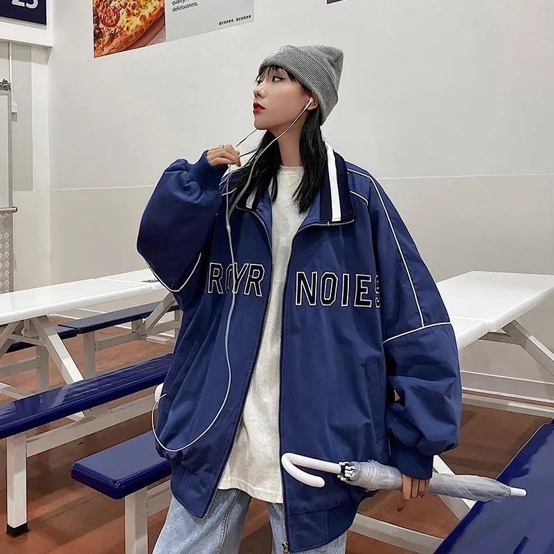 2021 spring letter jacket new all-match preppy style basebal - 图2