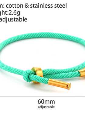 Charm Braided Chain Bracelet for Men Gold Women's Link B