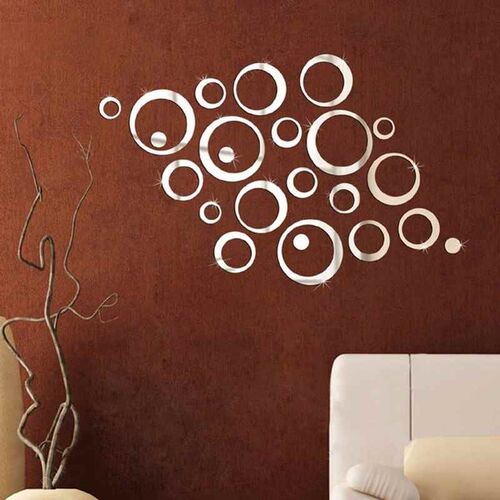 24pcs d diy wall sticker decoration mirror wall stickers fo-图3