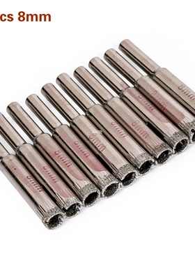 10Pcs Diamond Holesaw Drill Bits Drilling Tool Hole Saw Cera