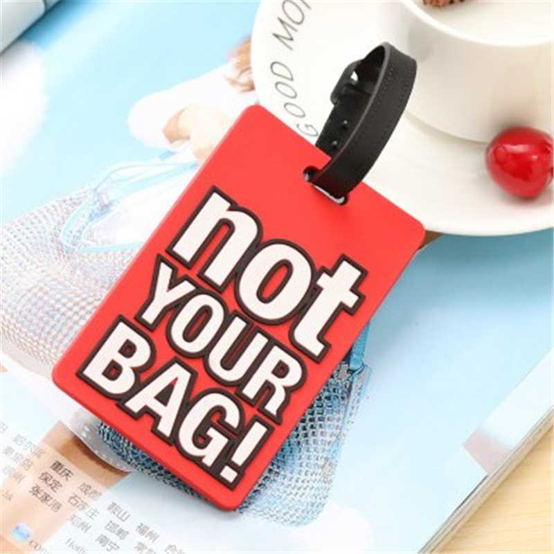 NOT YOUR BAG Travel Accessories Luggage Tag PVC Suitcase ID - 图1