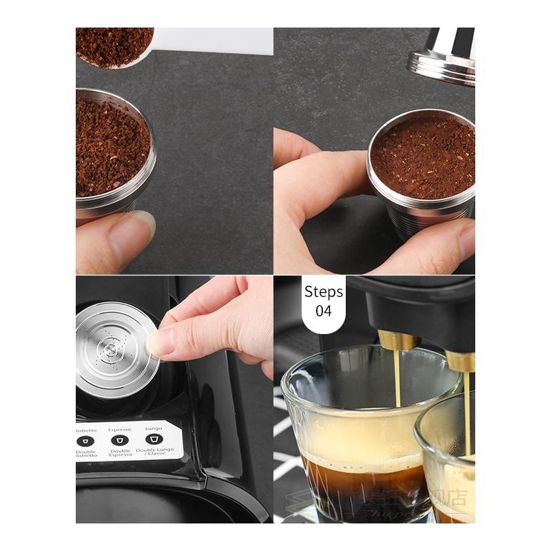 ICafilasFor Nespresso L'Or Barista Machine Reusable Filter f-图3