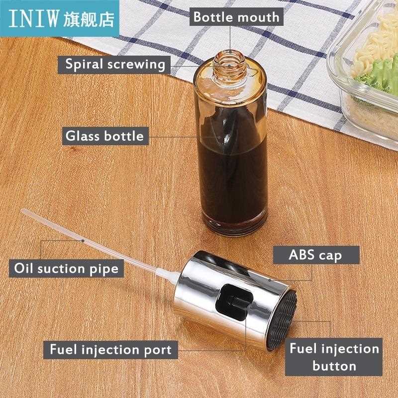 Kitchen Stainless Steel Oil Sprayer Bottle BBQ Sprayer Oil D - 图3