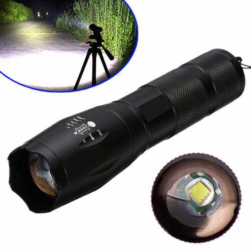 2500lm XM-L T6 LED Zoomable Flashlight G700 X800 18650 Tacti - 图0