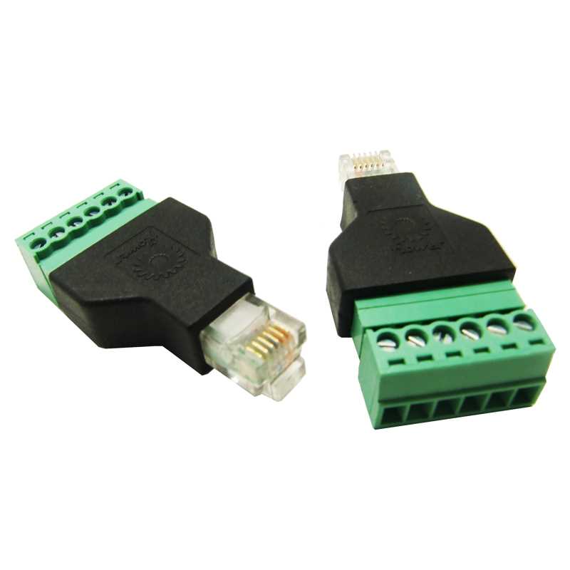 10pcs RJ12 to Screw Terminal Adaptor RJ12 Male to 6Pin conne - 图3