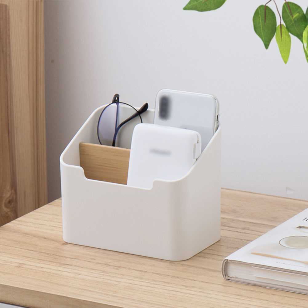 Desk Office Storage Rack Desktop Pencil Remote Control Debri - 图0