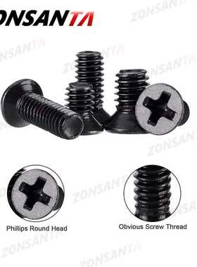 500Pcs M2 M2.5 M Screw Flat Head Phillips Machine Screws La