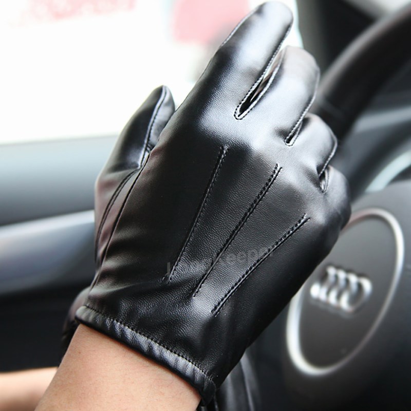 Long Keeper Hot Men's Luxurious PU Leather Winter Driving - 图0