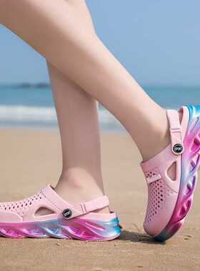 Summer Comfortable Men	s Garden Clogs dazzling Breathable