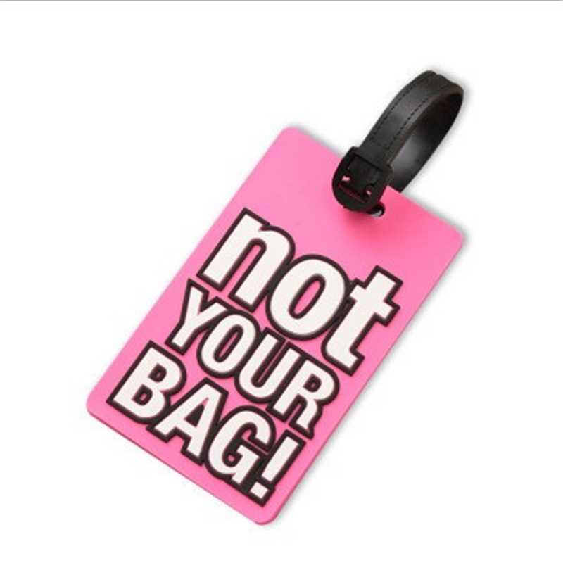 NOT YOUR BAG Travel Accessories Luggage Tag PVC Suitcase ID - 图3