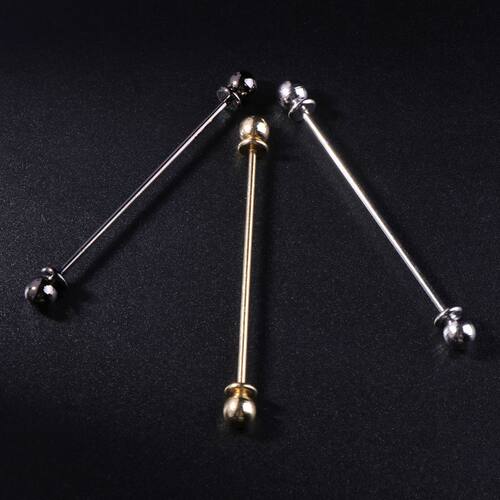 Men Shirt Pins Tie Clip Collar Clasp Luxury Business Wedding - 图0