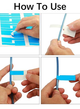 750Pcs Cable label Sticker A4 Paper Wire Ethernet Network El