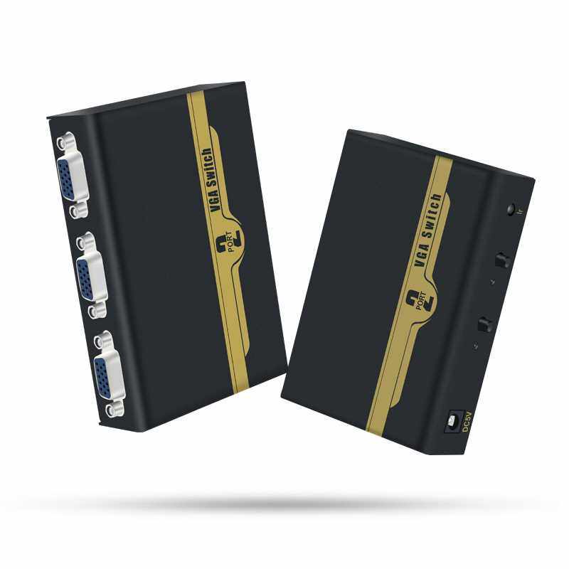 2 Port VGA switch splitter 2 in 1 out Video computer host mo - 图1