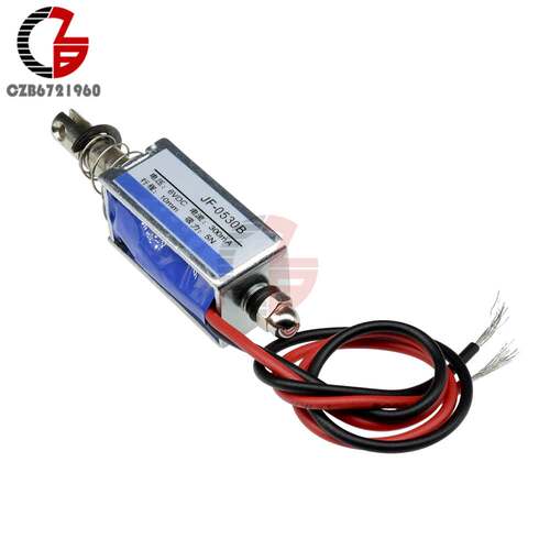JF 0530B Push and Pull Type Linear Solenoid Electromagnet O - 图0