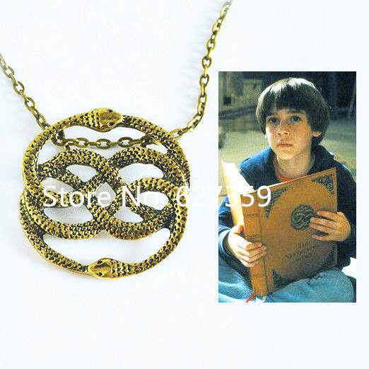 The Never Ending Story Style Auryn snake Pendant Necklace R - 图0