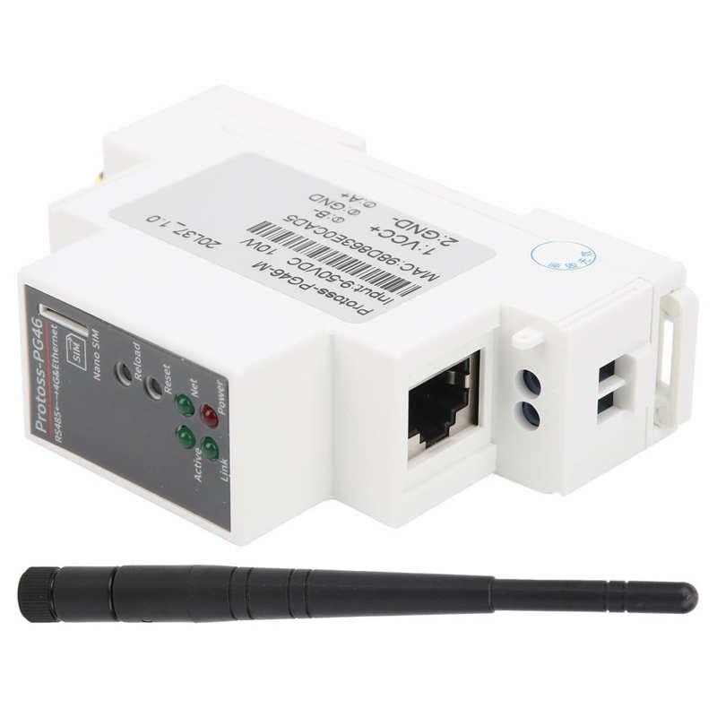 Ethernet Serial Server RS485 To 4G Ethernet Rail Router Port