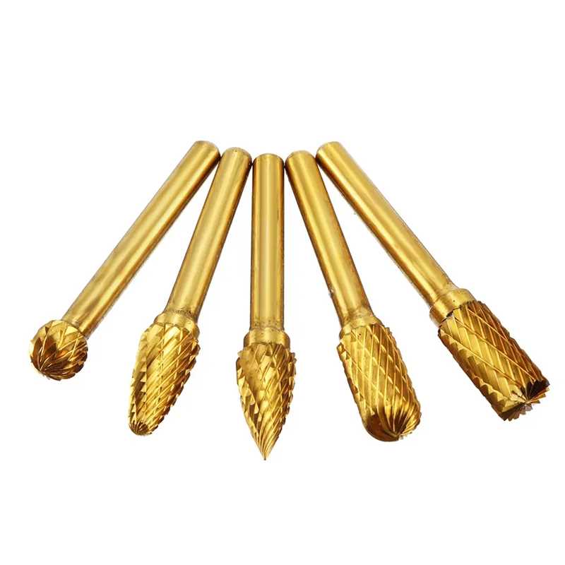 5Pcs 6x10mm Tungsten Steel Roty File Grinding Head Drill B-图3