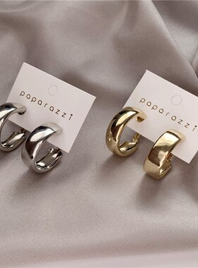 Minimalist Gold/Silver Color Round Earrings for Women ndy Ge