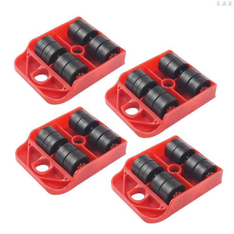 4pcs Moves Furniture Tool Transport Shifter Moving Wheel Sli - 图0