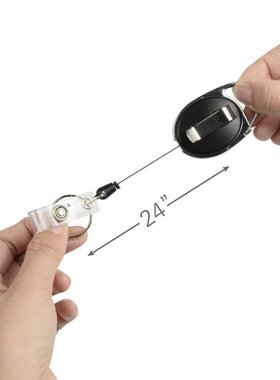 20 Pcs Retractable Badge Holders With Carabiner Reel Clip, B