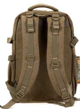 Men	s Military Backpack Zipper Rucksacks Lap Travel Shou