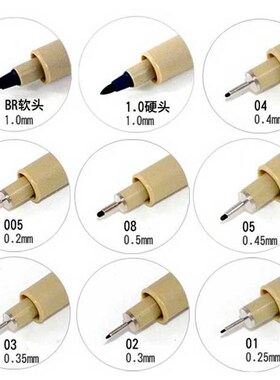 1 pcs black Pigma micron pen waterproof Hand-drawn design sk