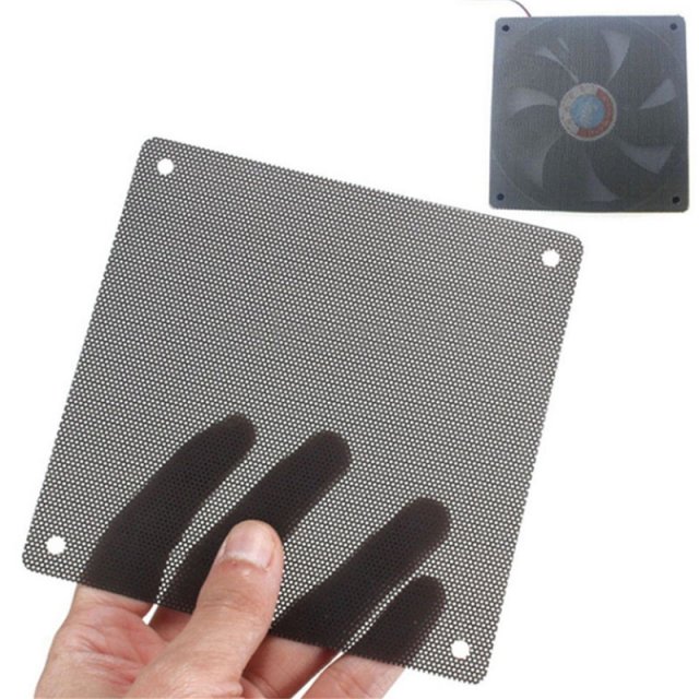 5Pcs/lot 120mm Cuttable Black PVC PC Fan Dust Filter Dustpro-图0