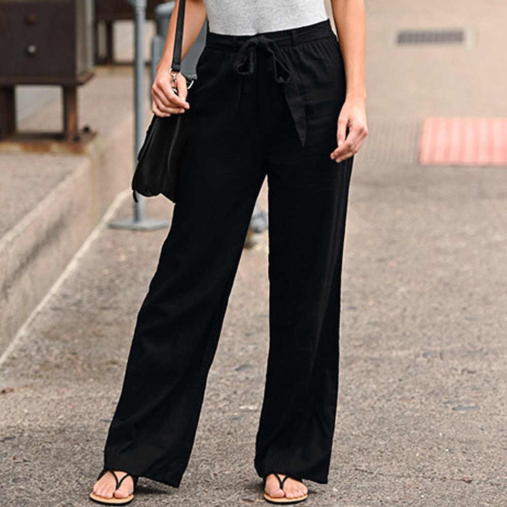 Female Plus Size Ankle-length Trousers Summer Casual Pants - 图1