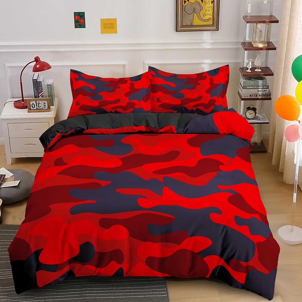 Home Textile Cool Boy Girl Kid Adult Duver ver Set Camouflag - 图0