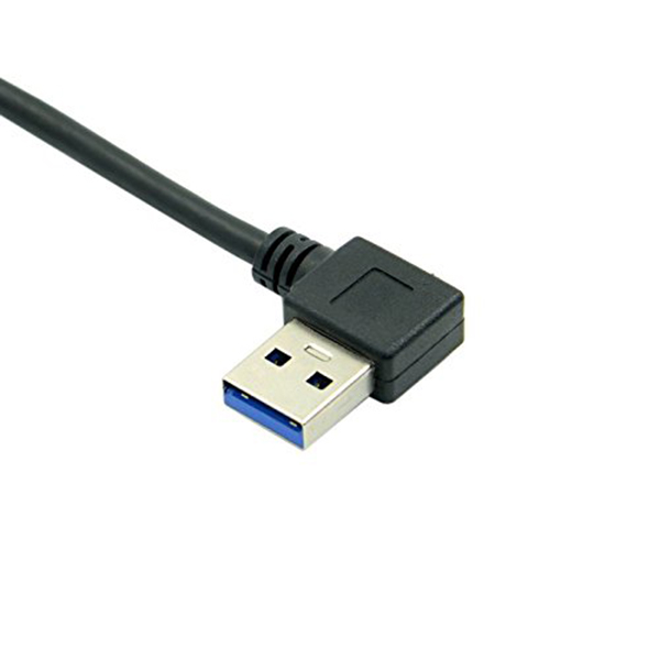 0.4m Right Angled 90 Degree USB 3.0 A Type Male to Straight - 图0