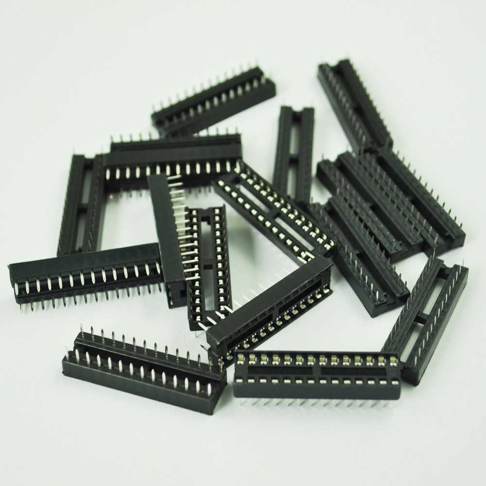 17 Pcs x 28 Pin DIP IC Sockets Adaptor Solder Type Socket - 图3