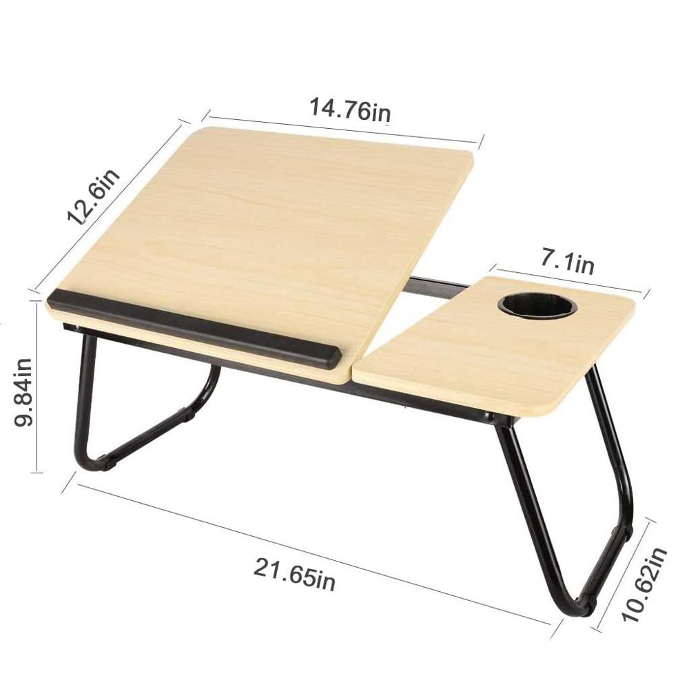 Folding Laptop Desk for Bed Portable Computer Tray for Sofa-图2