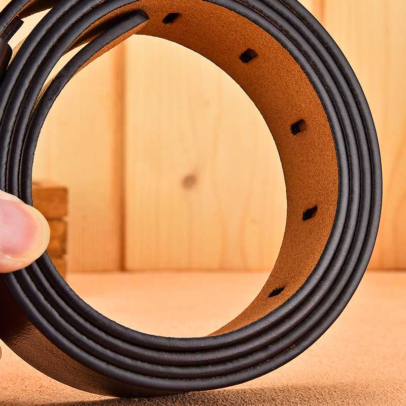 [LFMB]Cow Genuine Leather Luxury Strap Male Belts for Men Ne-图3