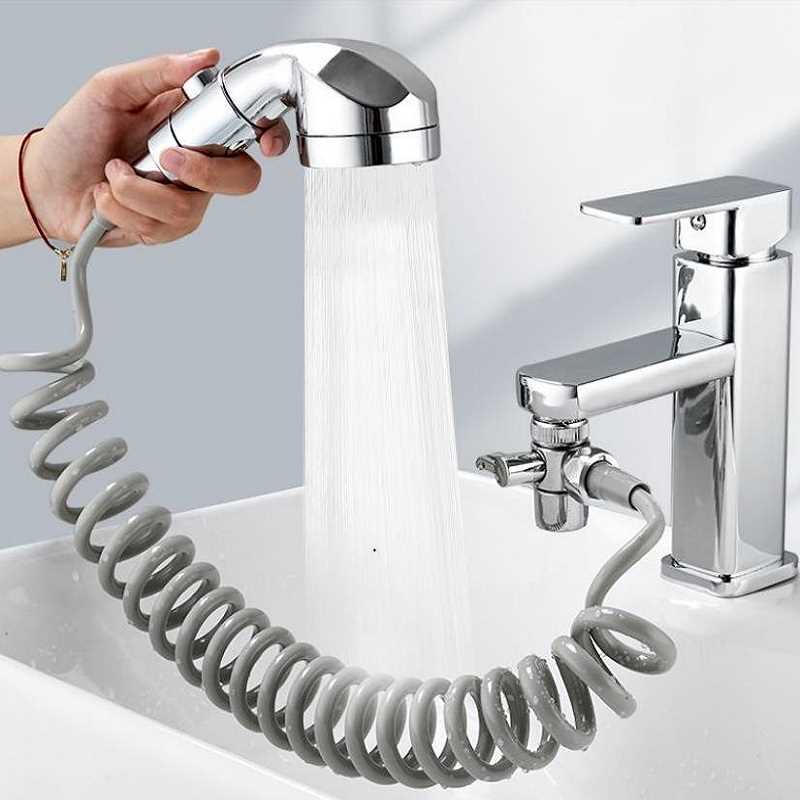 Kitchen Faucet Diverter Valve with shower head Faucet Adapte-图0