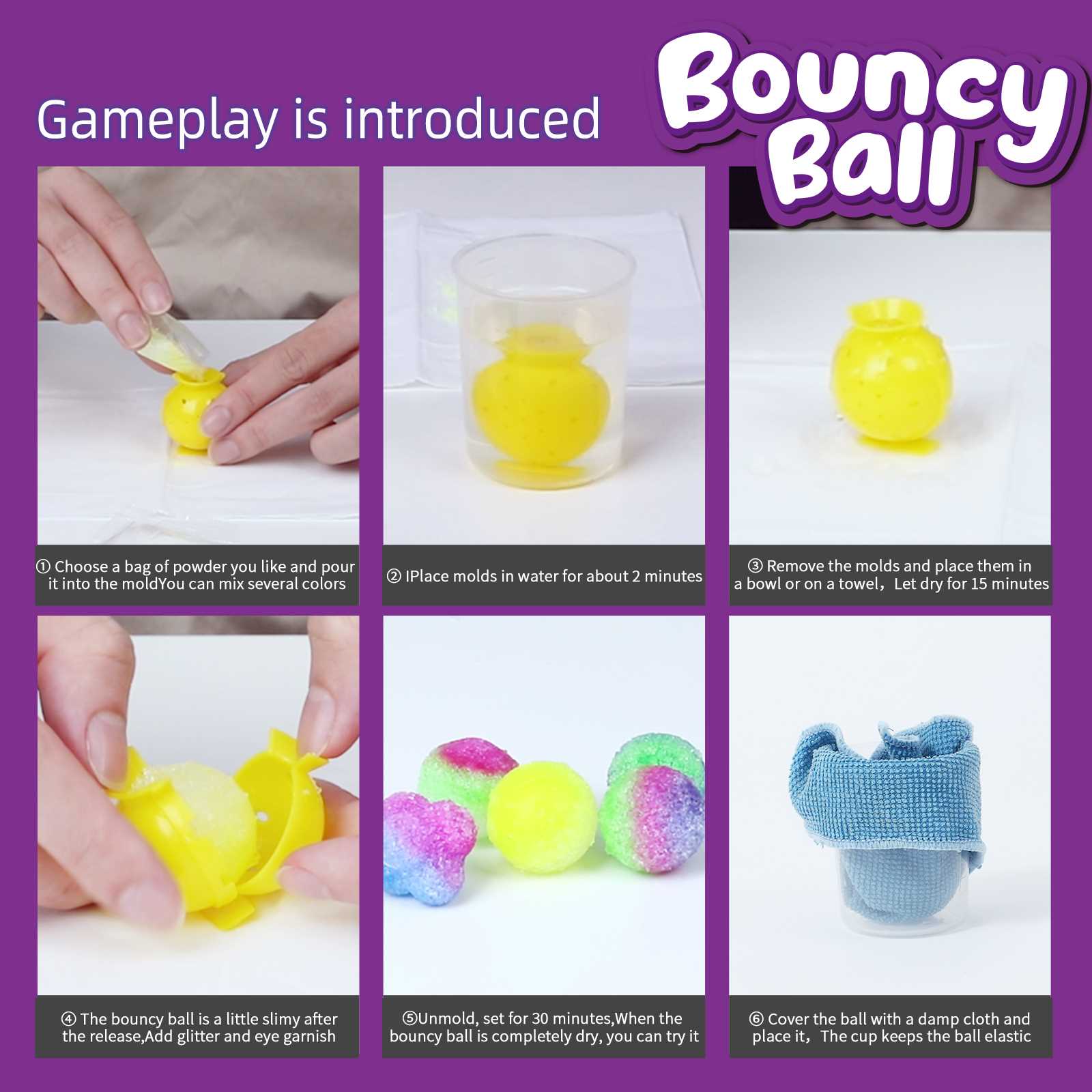 Science Experiment Kit Magic Science/Bouncy Ball/Soap/Disgus - 图0