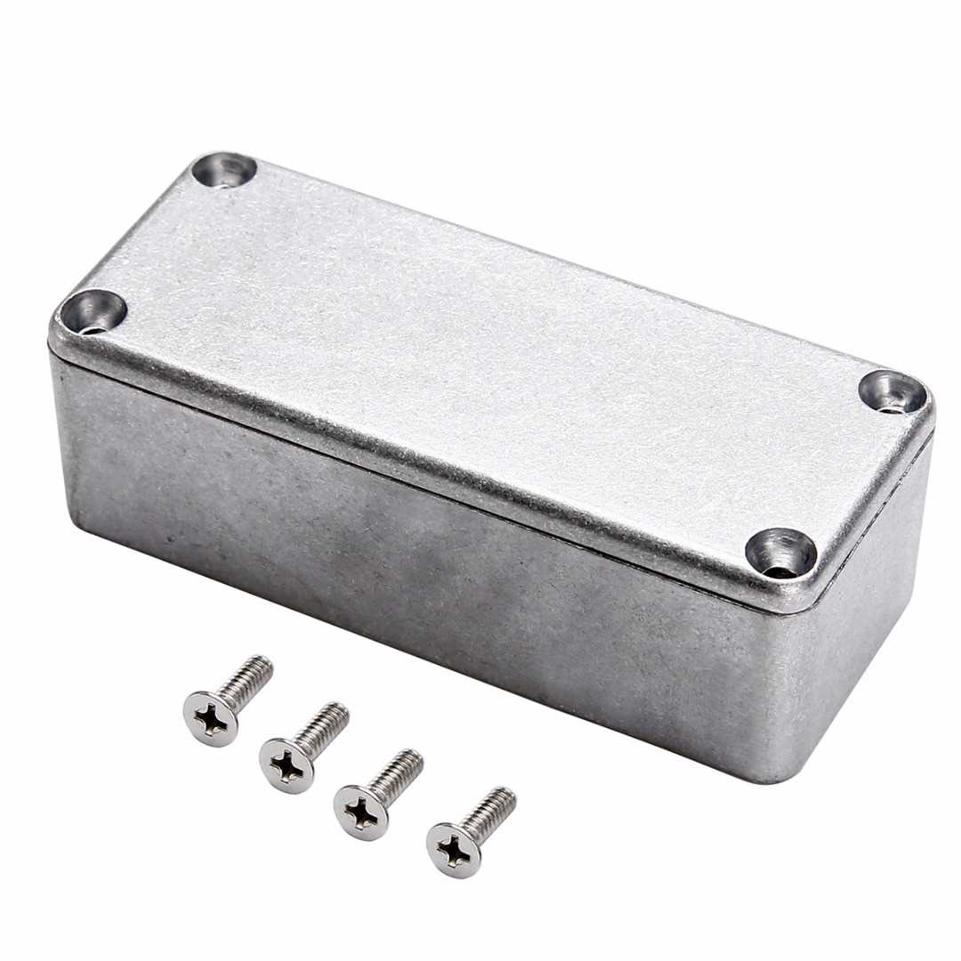 1pc Silver 1590A Aluminium Enclosure Box Hammond Diecast Sto - 图0