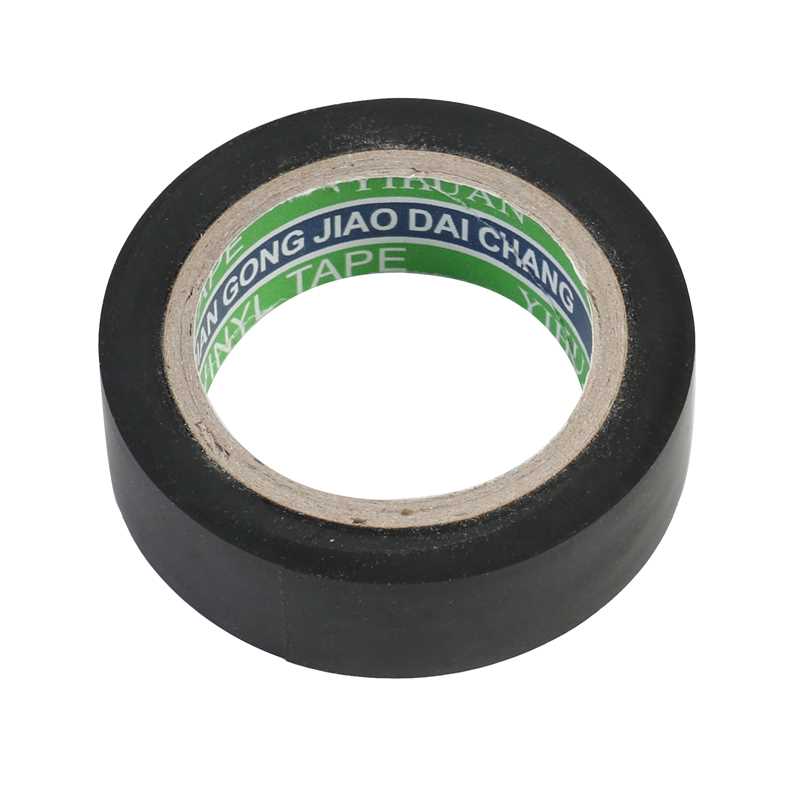 10pcs/lot Black Electrical Tape Vinyl Adhesive Insulating Ta - 图0