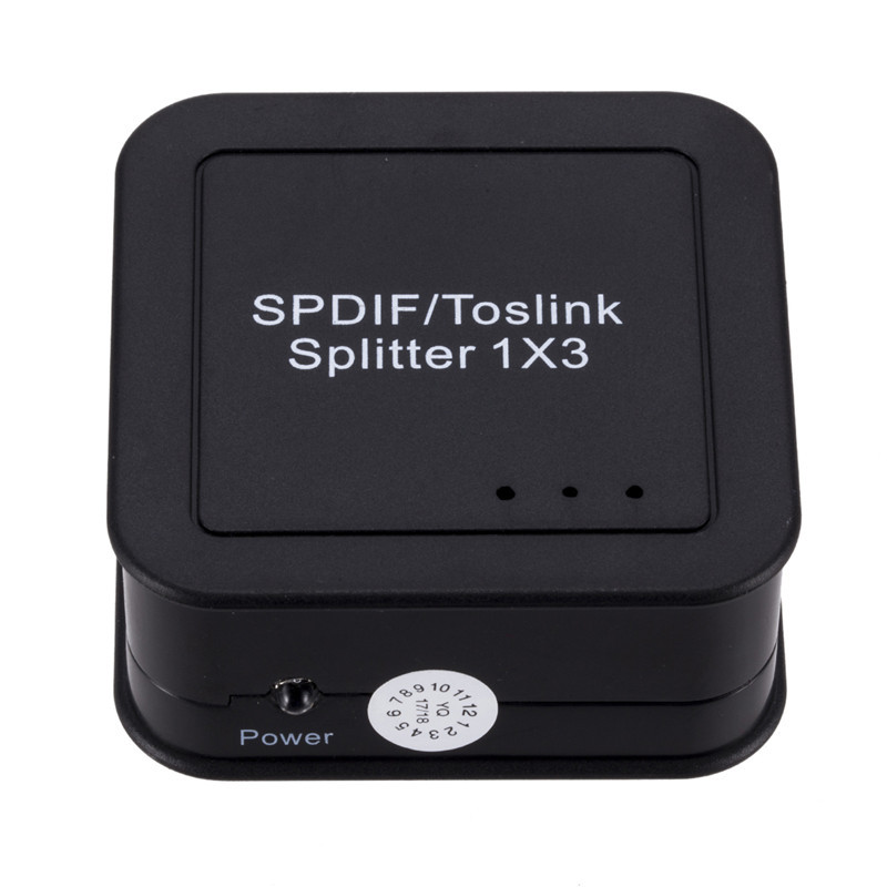 SPDIF 1in3out 1X3 Optical Fiber SplitterDigital Optical Fibe-图0