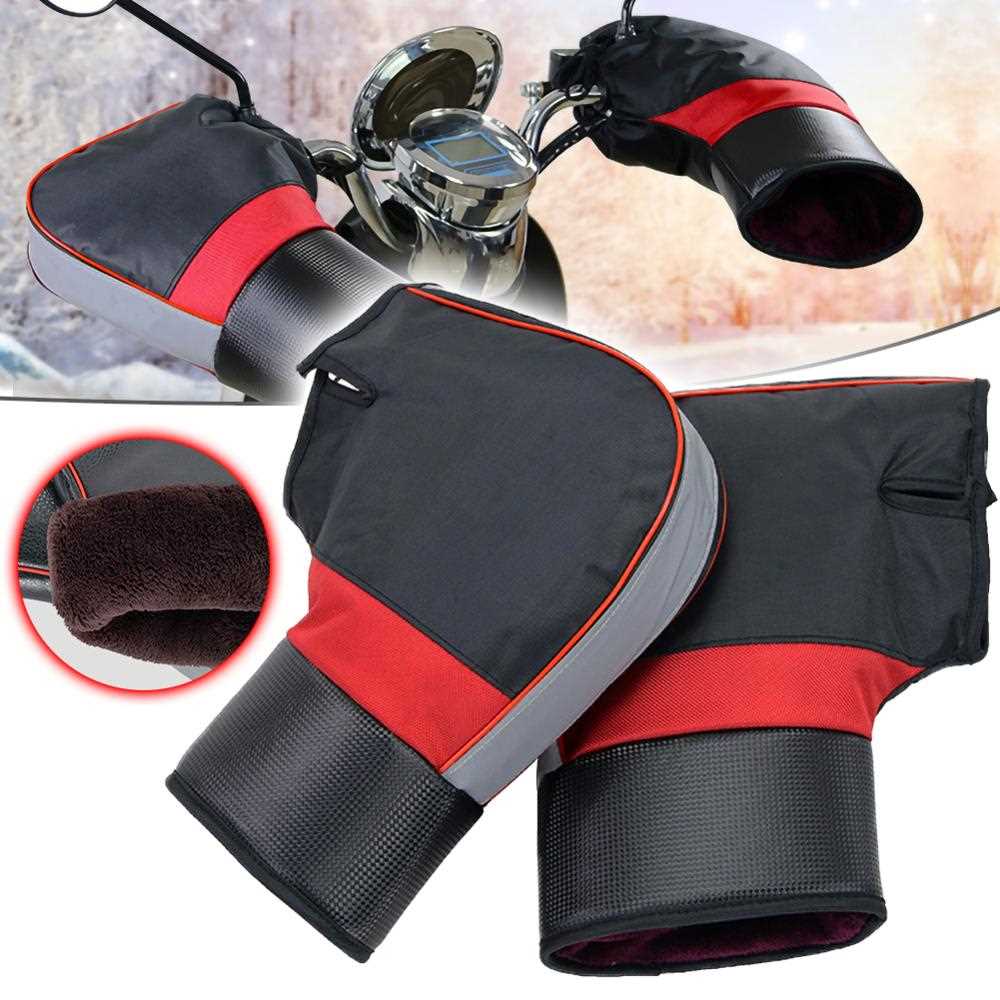 Protective Motorcycle Scooter Thick Warm Handlebar Muff Grip - 图1