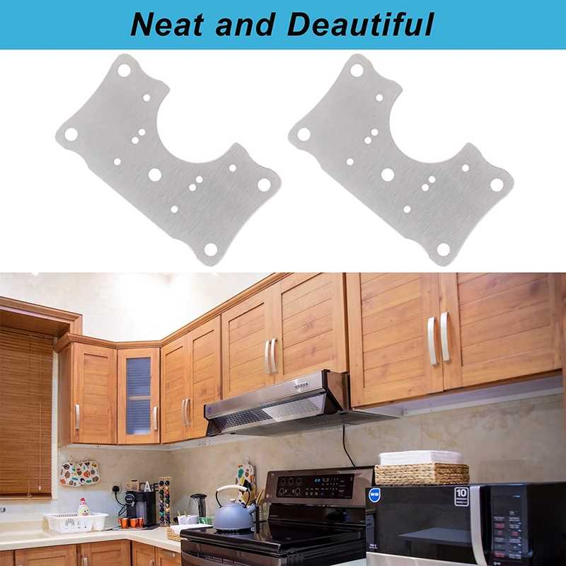 6Pcs Hinge Repair Plate Brackets,Cabinet Hinge Repair Plate - 图3