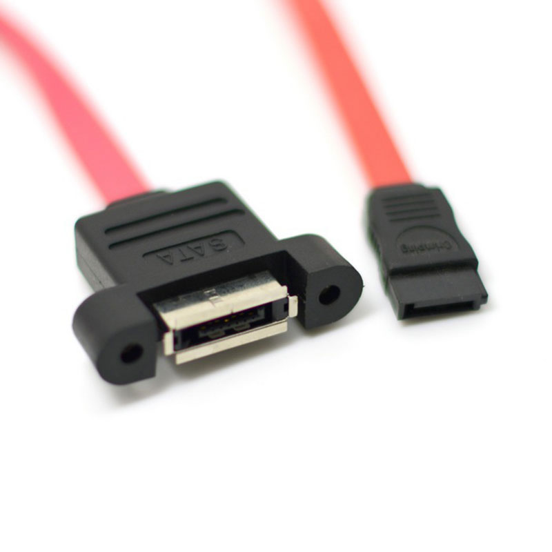 6Gbps SATA 7pin Male to 7Pin Female Extension Cable With She - 图1