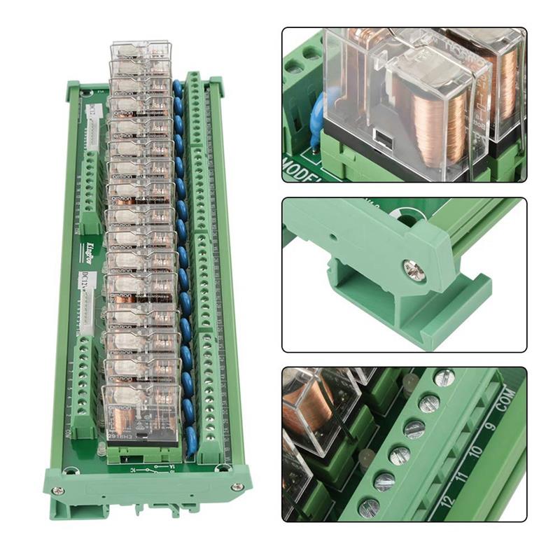 Relay Module, 12V 16 Channels Relay Module for PLC Amplifier-图3