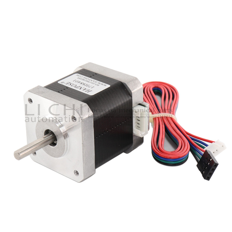 5pcs Nema17 Stepper Motor 42BYGH 4 lead 17HS8401 D 42x48m-图1