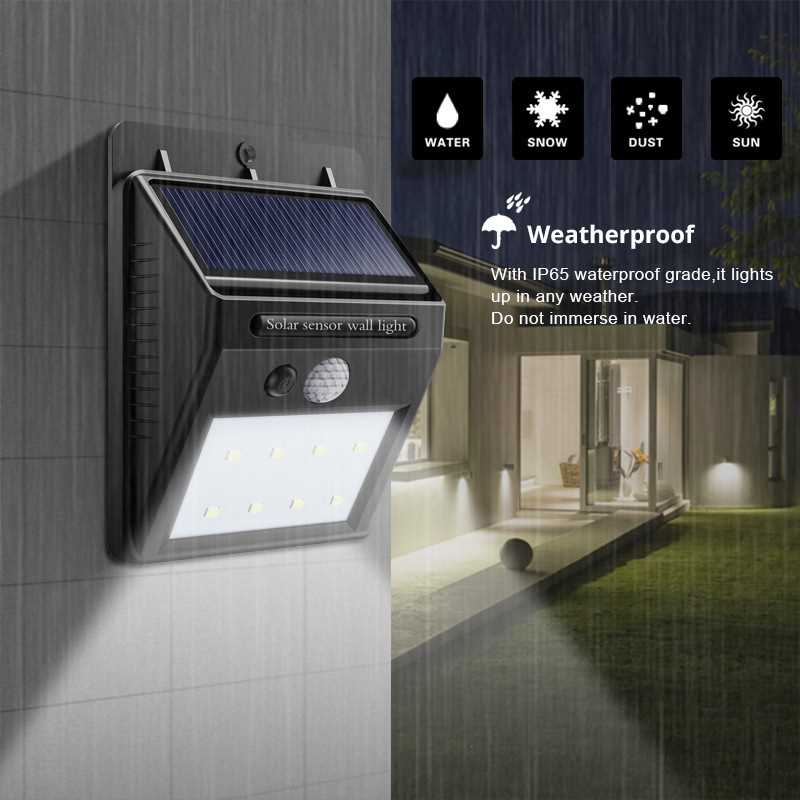 3Mode Waterproof 100 LED Solar Motion Sensor Lights Outdoor - 图2